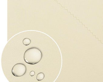 Tejido Oxford impermeable color crudo 200 g, revestimiento de PU para fundas, muebles de jardín, marquesinas, cojines de asiento, mochilas, tumbonas, bolsos