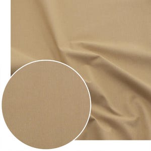 Caramel Cotton Fabric – Warm Brown 100 % Cotton Plain Weave 120 gsm | Fabric by Yard/Metre for Bags, Curtains, Quilting, Crafts
