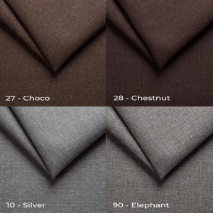 a set of four different colors of fabric