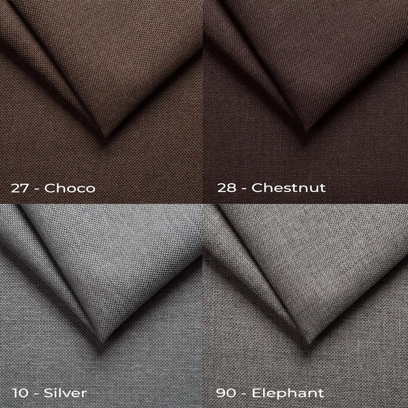 a set of four different colors of fabric