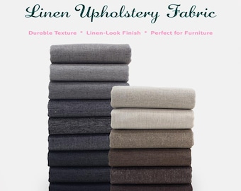 Struktureller Leinenoptik-Polsterstoff Schüttware - Strapazierfähige gewebte Textur in 15 Farben, ideal für Sofas, Stühle, Kissen, DIY Dekor