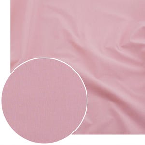 Dusty Pink Cotton Fabric – 100 % Cotton, Plain 120 gsm Non-Stretch | Fabric by Yard/Metre for Nursery Décor, Pouches, Quilts