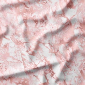 Elegant Pink Marble Pattern on Cotton Fabric by the Yard - Sophisticated Design for Quilting, Sewing, and Home Decor Projects