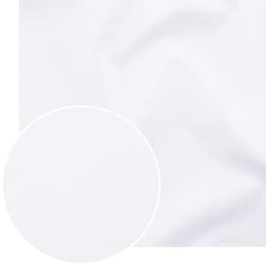 Witte katoenen stof – 100% effen katoen, platbinding, 120 g/m², niet-rekbaar | op maat/meter gesneden voor gordijnen, tassen, quilts en knutselwerk