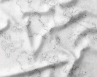 White Marble Texture Cotton Fabric by the Yard - Elegant and Versatile Design for Quilting, Sewing, and Home Decor