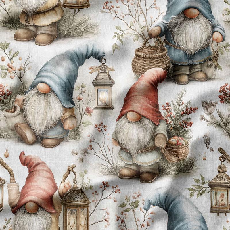 Tessuto Stampato In 100% Cotone Con Motivo Natalizio - Foto 9