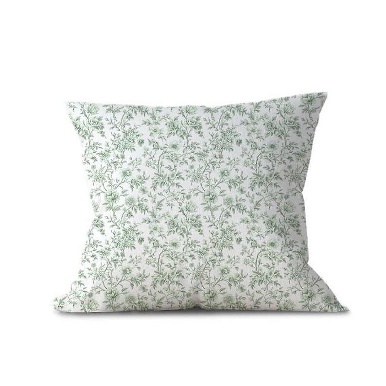 Cotton Fabric by the Yard – Toile Ditsy Meadow Florals Allover, Printed ...