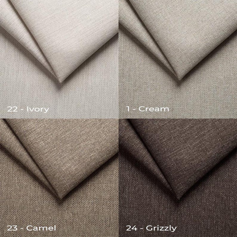 a set of four different shades of fabric