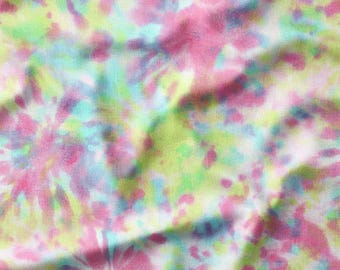 Colorful Tie-Dye Effect on Cotton Fabric by the Yard - Vibrant Design for Quilting, DIY Crafts, Apparel, and Home Decor