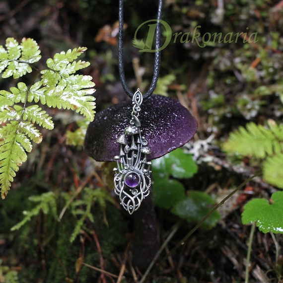 Etsy on sale mushroom necklace