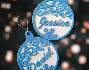 Customizable Christmas Ball Ornament