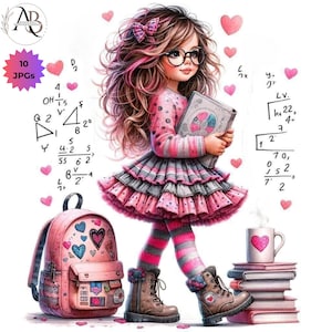 Clipart di ragazze di scuola stravaganti Giorni di scuola Giorni di scuola Clipart 10JPG Poster di classe di insegnanti di ragazze carine e stravaganti Clipart di classe di arte