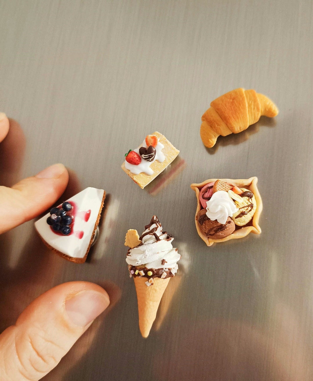 Fridge Food Magnets Handmade From Polymer Clay - Etsy