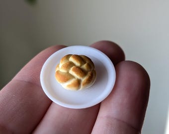 Miniaturowe wypieki, 1 szt., jedzenie do domku dla lalek, miniaturowy chleb, miniaturowy croissant