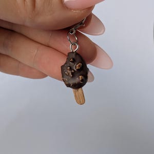 Mini Ice Cream Charm Pendant, 1 pc. – Handmade from Polymer Clay