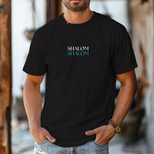 Minimalist SHALOM SHALOM Comfort Colors Relaxed Fit, Unisex, 100% Cotton Pre-Shrunk Garment-Dyed T-Shirt!