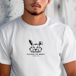PLEASE GO AWAY Comfort Colors Relaxed Fit, Unisex, 100% Cotton Pre-Shrunk T-Shirt!