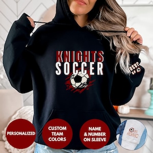 Soccer Hoodie Personalized Soccer Hoodie for Woman Soccer Hoodie for Men Soccer Hoodie, Soccer Hoodie with Number, Sweatshirt Personalized