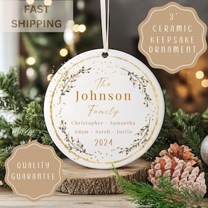 Family Christmas Ornament Personalized Gift for Christmas Ornaments 2024 Family Ornament For Family Gift Personalized Gifts Custom Ornament