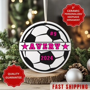 Soccer Ornament Personalized Christmas Ornaments SOCCER Player Custom Ornament Soccer Mom Soccer Ornaments Christmas Gifts 2025 SPORTS Girl