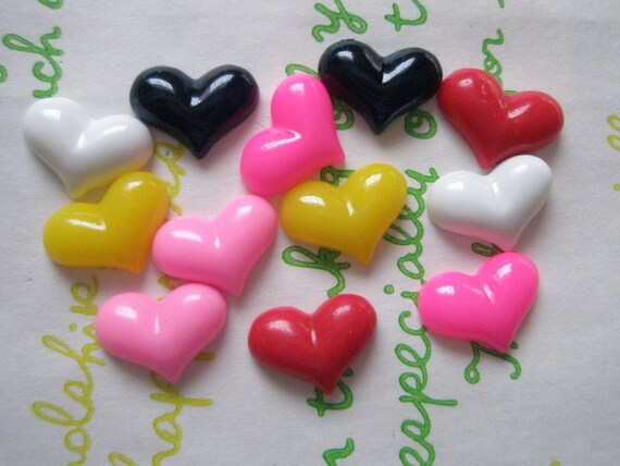12mm Printed Glass Cabochons Set12pcs
