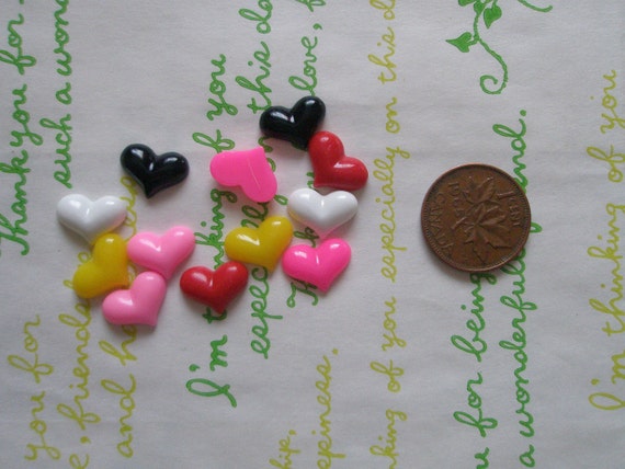 12mm Printed Glass Cabochons Set12pcs