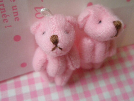 pink small teddy bear