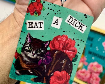 Cat Ornament, Funny Ornament, Weird Gift, Kittens, Cat Art, Cat Lover Gift,, Adult Humor, BFF Gift, Best Friend Gift, Funny Gift, Cat Décor