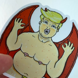 Fuck Trump, Fuck Trump Car Decal, Anti Trump Laptop Sticker, Impeach Trump, Window Decal, Yeti Decal, Vinyl Waterproof Decal, Impeachthemf image 1