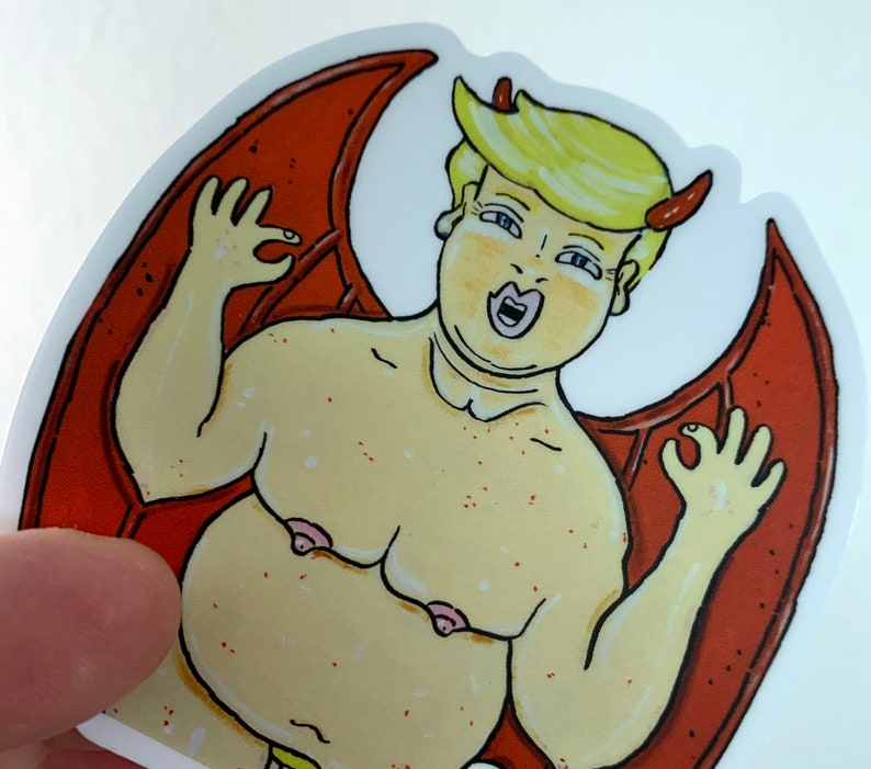 Fuck Trump, Fuck Trump Car Decal, Anti Trump Laptop Sticker, Impeach Trump, Window Decal, Yeti Decal, Vinyl Waterproof Decal, Impeachthemf image 1