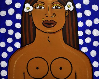 Original Painting, Latin Art, Latin Artists, Trans, LGBTQ, Home Decor, Boho Decor, Gay Art, Queer Artists