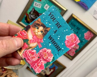Cat Sticker, Kittens, Cat Lover Gift, Laptop Sticker, Yeti Decal, Car Sticker, LOL Gift, Adult Humor, Funny Gift, BFF Gift, Best Friend Gift