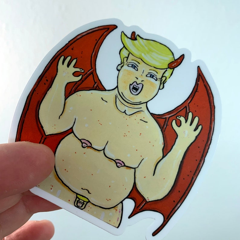 Fuck Trump, Fuck Trump Car Decal, Anti Trump Laptop Sticker, Impeach Trump, Window Decal, Yeti Decal, Vinyl Waterproof Decal, Impeachthemf image 2