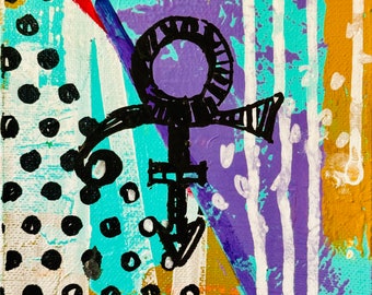 Symbol, Androgyny, Music, Purple, Abstract, Genderfluid, Rock Star, Sex, Gender, Queer, Music Fan, Home Office Decor, Office Decor, Fan Art