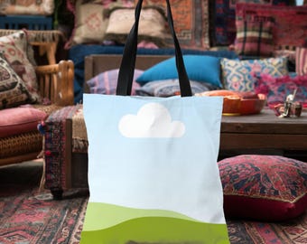 Boho Tote Bag Mockup: Cotton Canvas Liberty Bag (Digital Download)