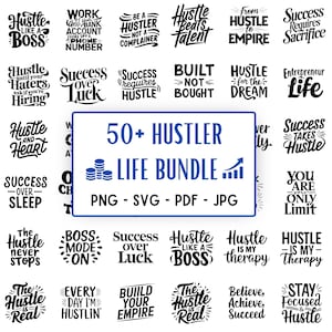 Unternehmer Zitate SVG Bundle: Motivierende Designs (PNG, SVG)