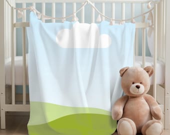 Maquette de couverture pour bébé : velours de lin, sherpa, minky, polaire (téléchargement numérique PSD, canva, PNG, JPG)