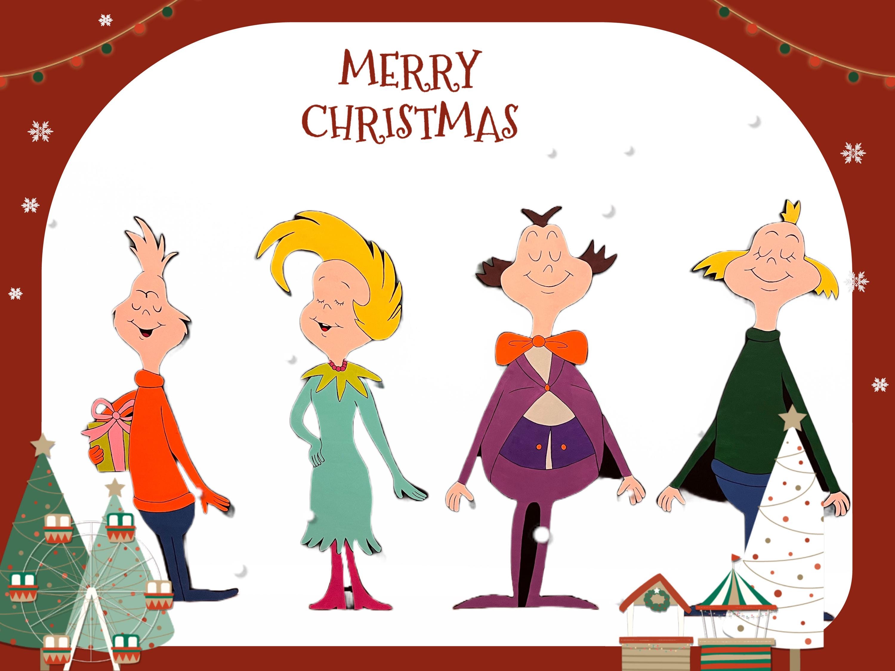 Whoville Cartoon Characters Dr Seuss The Grinch Illumination
