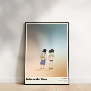 Chihiros Reise ins Zauberland Kunstdruck | Sofort Download Geschenk für Ghibli Fans