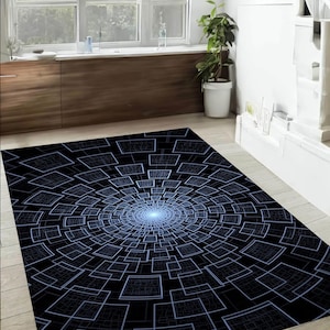 Illusion Rug, 3D Huge Crack In Living Room Rug, Optical Illusion Rug, Non Slip Rug, Kids Room Rug, Hallway Rug, Bedroom Rug, Doormat