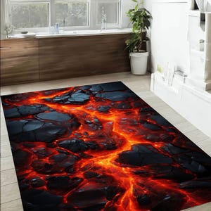 3D Rug, Illusion Rug, 3D Huge Crack In Living Room Rug, Optical Illusion Rug, Non Slip Rug, Kids Room Rug, Hallway Rug, Bedroom Rug, Doormat