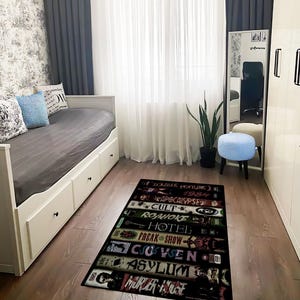 Horror Movie Rug: Gothic Home Decor, Unique Area Rug