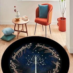 Herr der Ringe Teppich, Geschenkteppich, Jugendzimmerteppich, beliebter Teppich, rutschfester Teppich, Landkartenteppich