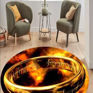 Herr der Ringe Teppich, Geschenkteppich, Jugendzimmerteppich, beliebter Teppich, rutschfester Teppich, Landkartenteppich