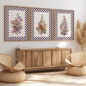 Boho Botanical Wall Art Set Printable, Modern Floral Digital Download Poster, Watercolor Floral Wall Art Set, Colorful Botanical Prints