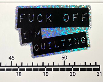 I’m Quilting Sticker