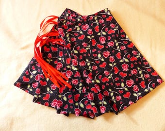 Fabric gift bags Set of six Holiday fabric Holiday gift bags Party gift bags Reusable Party favor Valentine’s Day