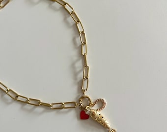 Fish Charm Necklace