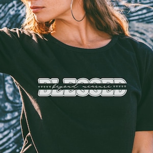 Blessed Beyond Measure T-Shirt | Christian Faith Tee | Inspirational Bible Verse Shirt | Religious Gift
