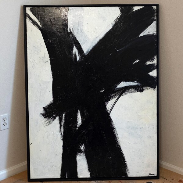 Large original abstract painting, modern art, abstract art, man cave, wall decor